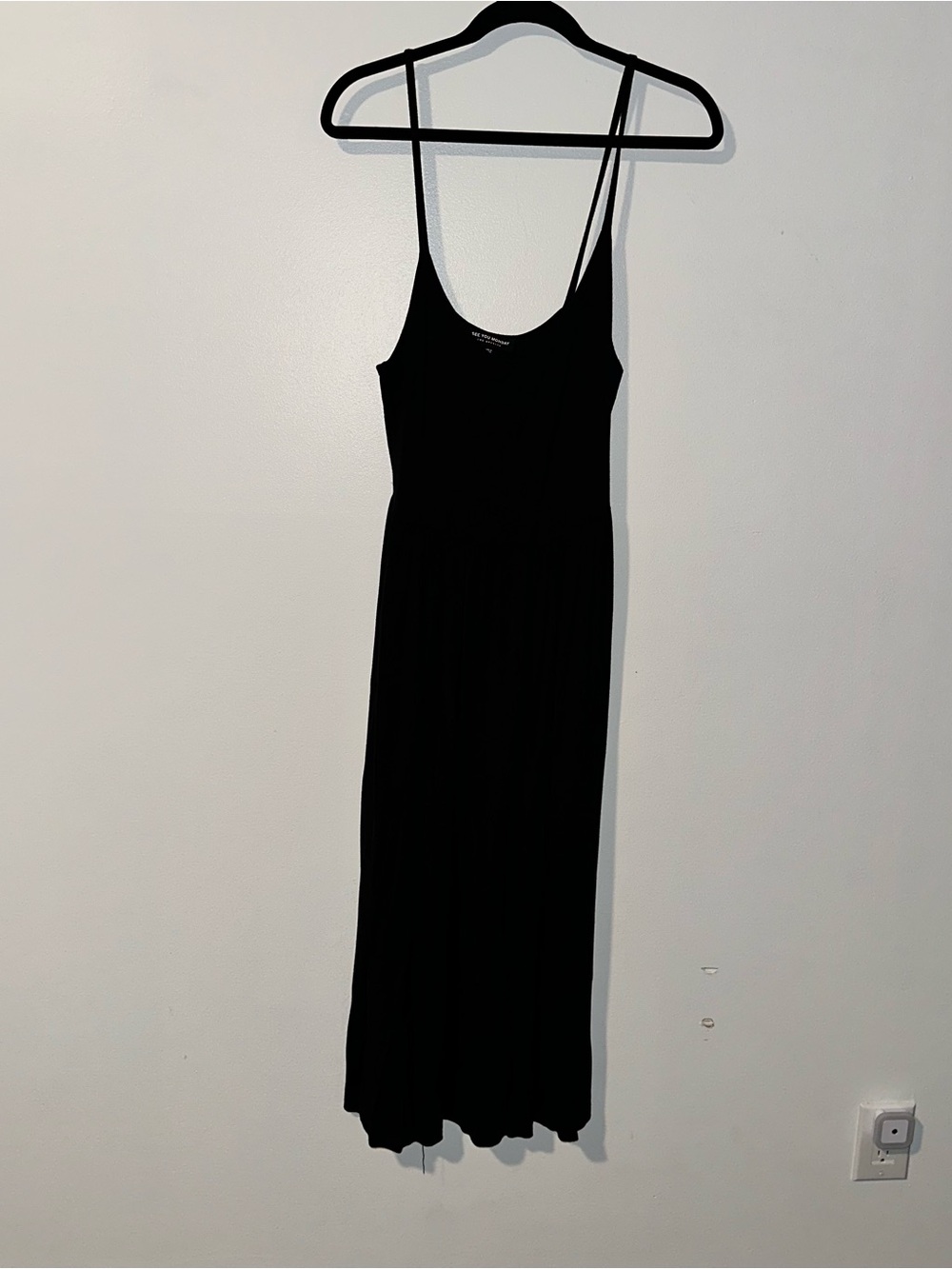 See You Monday Black Sundress Size Large